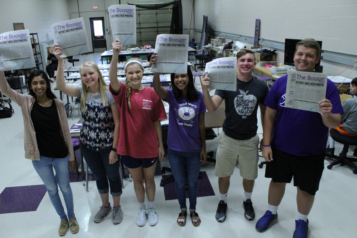 The Pitt 6 (listed from left to right) Gina Mathew, Kali Poenitske, Maddie Baden, Trina Paul, Pat Sullivan, Connor Balthozar