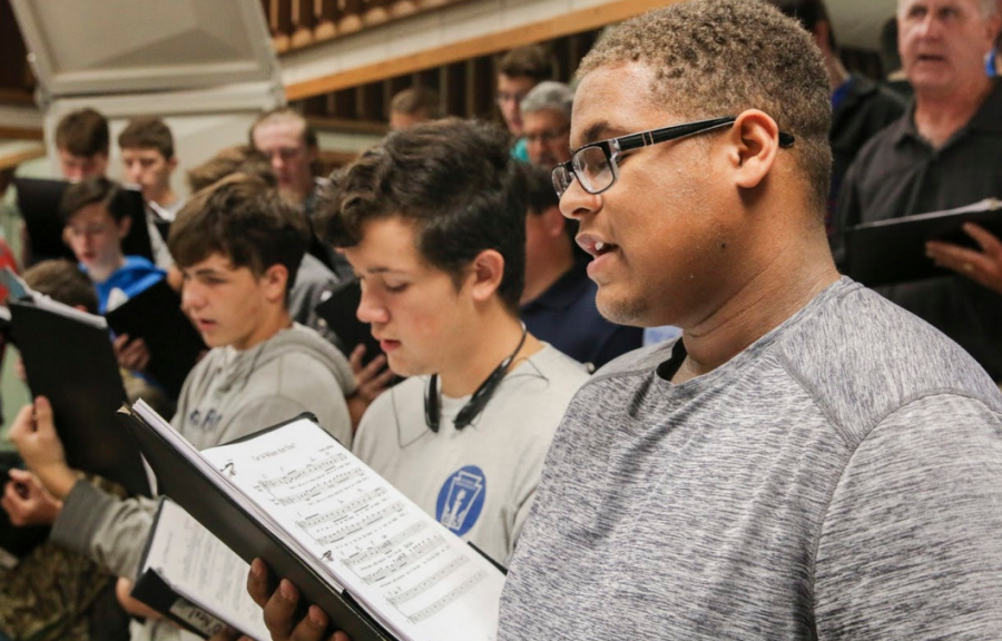 As he stands on the risers with his fellow encore studnets, junior Neo Holmes feels he will make it through districts. I have confidence I will make it, Holmes said. It seems like a lot of fun. Holmes has only been involved with encore for one year.