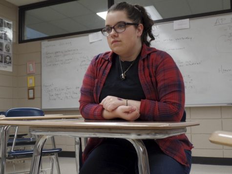 Holding her hands together and looking straight ahead, senior Hailey Denton tries to distract herself from all of the negative thoughts running through her head. Denton was diagnosed with high functioning anxiety in eighth grade. "I get really anxious when I'm out of control of any situation," Denton said. "In class, I can't control how fast the teacher talks or how fast they go through their lesson... not a lot of teachers know that I have this because it's not very outwardly expressed. Those are the hardest kind of cases; the ones that know how to hide it the best, which is my situation."