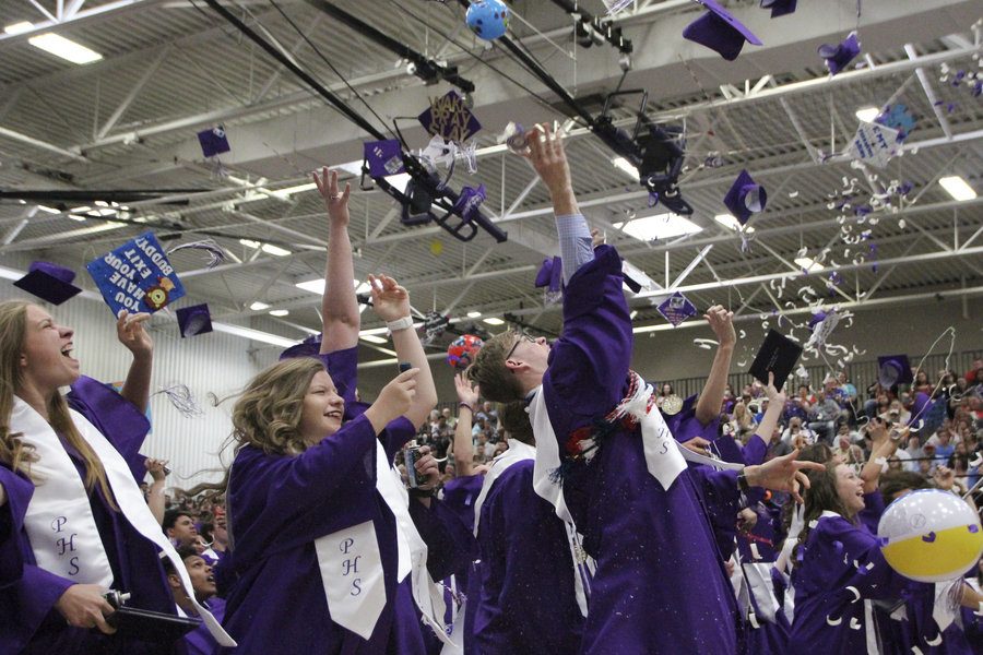 The 2017 graduation ceremony at Pittsburg High School.