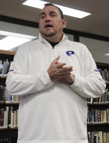 Coach Bobby Stackhouse at Athletes' signings. 