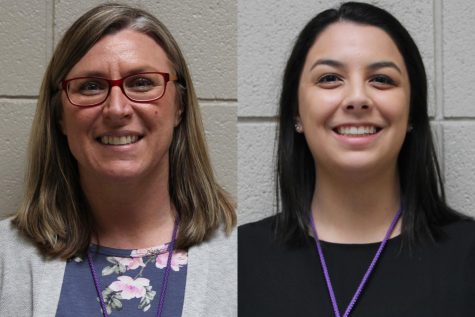 Special education teacher Teresa Van Epps (left) will take the position of volleyball head coaching position and business and graphics teacher Morgan Westervelt (right) will take an assistant coaching position.