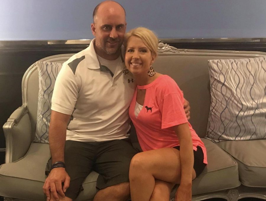 Lacy Nickelson, founder and president of Fostering Connections, sits beside her husband Tom, weights teacher at PHS and co-founder of Fostering Connections. The Nickelsons founded the organization to help both foster children and foster families.