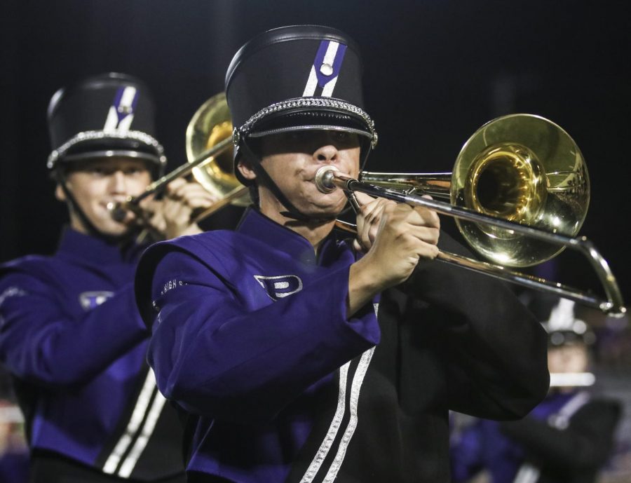 On September 13, during halftime, marching band performed a melody that has been worked on since the beginning of the school year. 