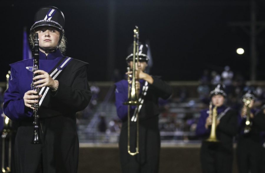 On September 13, during halftime, marching band performed a melody that has been worked on since the beginning of the school year. 