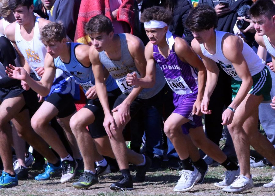 Sophomore Camron Jefferson competed at the 5A state contest at Rim Rock in Lawrence. This was Jeffersons first year competing in cross country. 