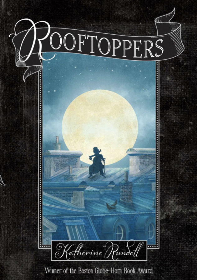 The front cover of the winner of the Waterstones Childrens Book Prize and the Blue Peter Book Award for Best Story, Rooftoppers.