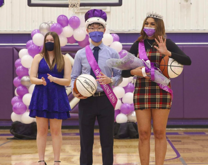 Homecoming King Joseph Lee and Queen Jaya Minnifield 