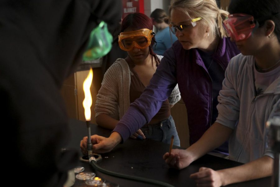 Chemistry Class Conducts Experiments