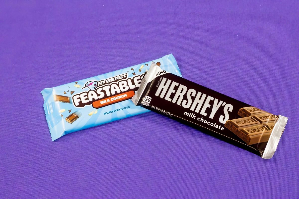 Taking on a delicious challenge, introduction to multimedia student, Timothy Munger, reviewed and compared a Feastables milk chocolate bar to a Hershey’s milk chocolate bar.
